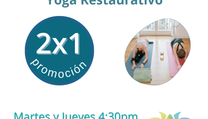 Promoción 2×1 en Yoga Restaurativo